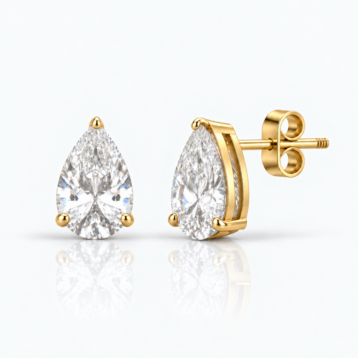 Calabasas Pear Cut Earrings