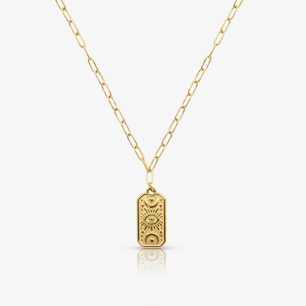 Lucky Eye Coin Necklace