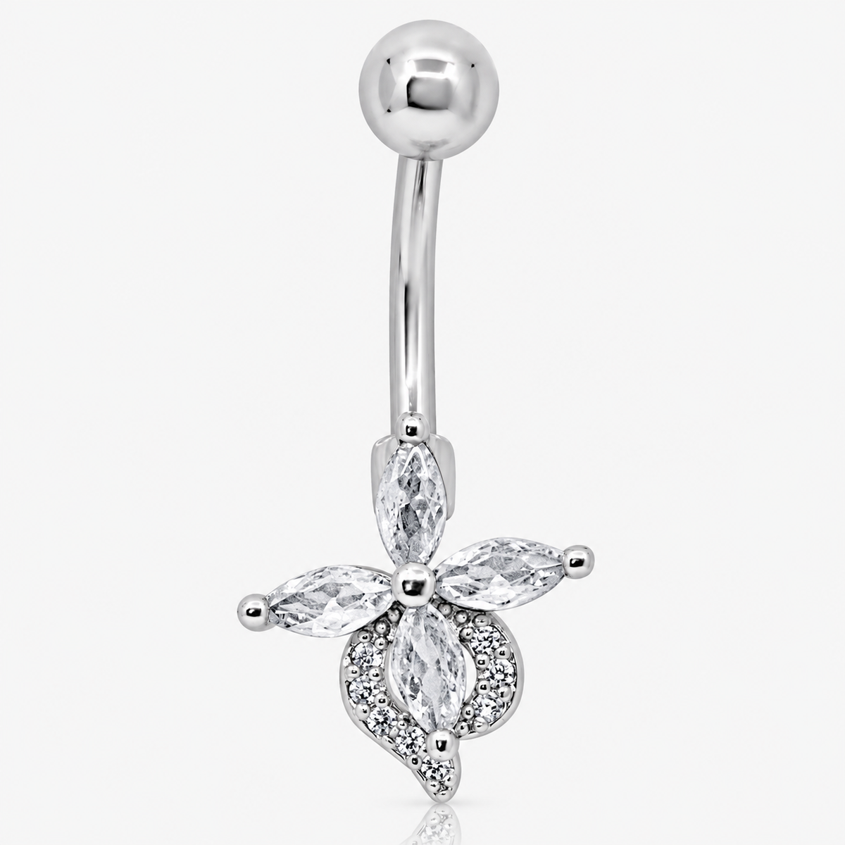 Petal Glow Belly Ring